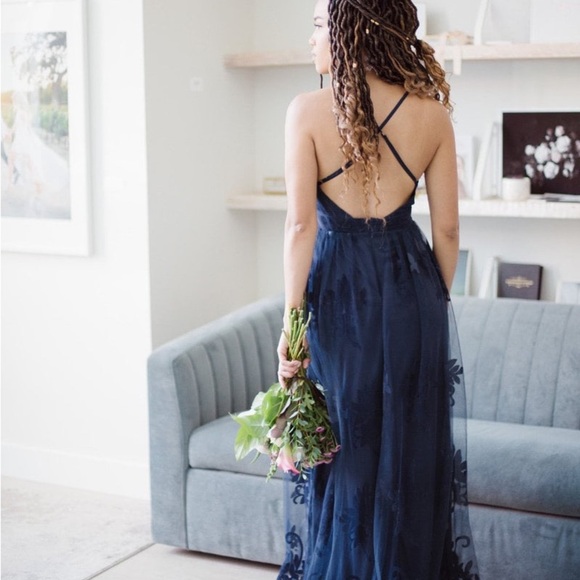Luxxel Haley Deep Blue Maxi Dress - Picture 7 of 11